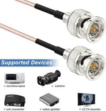 Two pack of Superbat seventy-five Ohm RG179 coaxial cables for professional camera setups.