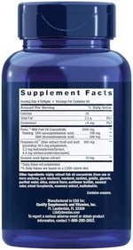 Life Extension Super Omega 3 EPA DHA supplement side label ingredients