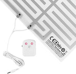 Setting up the Chummie Pro sensor mat under a bedsheet.