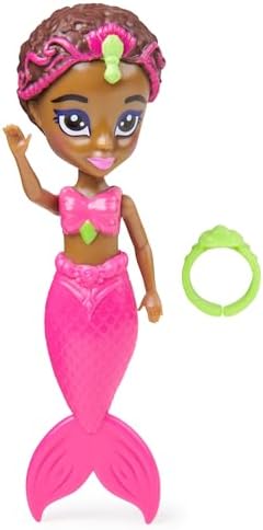 Three mermaid themed floating water toys for kids in pool water