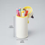LIHIT LAB PuniLabo Stand Up Pen Case zipped closed for travel