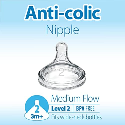 Close up of the medium flow level two silicone teat highlighting the breast like shape.