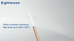 Eightwood low loss telecommunications coaxial cable package showing the complete electronic wire assembly