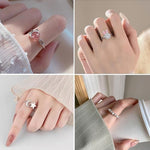 Calming fidget spinner ring collection showing smooth rotating components.