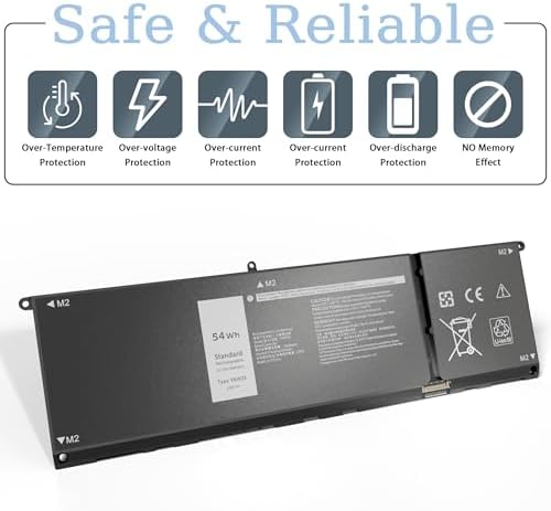 Close up view of the internal circuit safety layout on the VNYUNQWE laptop battery.