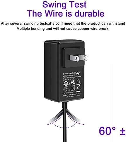 iUniker 20W power adapter safety certification and UL listed markings close up
