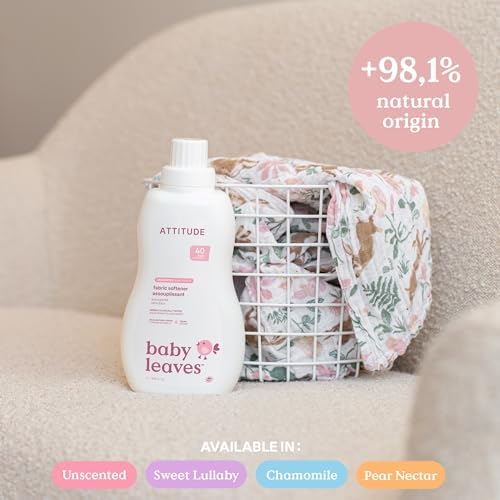 Vegan and plant-based baby laundry softener by ATTITUDE.