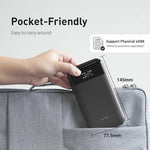 GL.iNet 4G LTE mobile hotspot device compact side profile with power controls