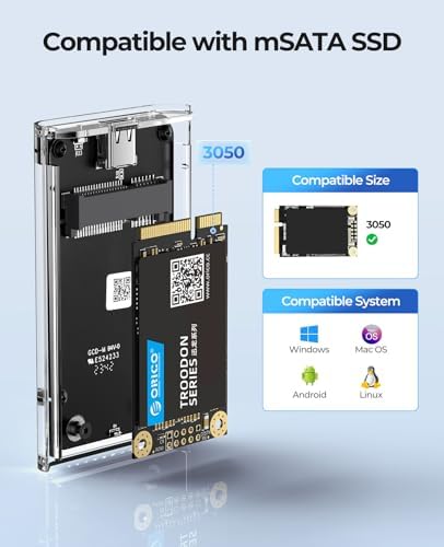 Orico external solid state drive adapter with included USB Type C cable