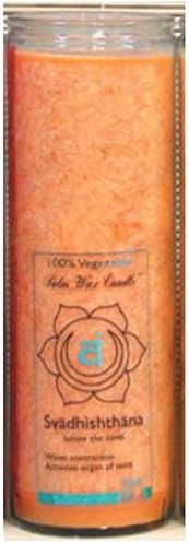 Aloha Bay chakra jar candle orange front view spiritual decor