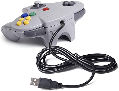 Close up view of the upgraded 3D analog joystick and directional pad on the retro gamepad