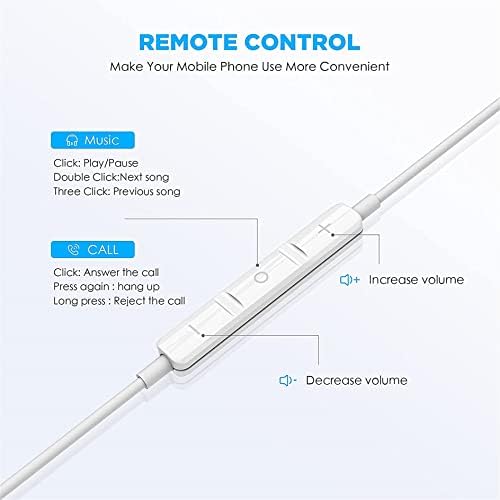 Close up of Nimizo wired earbud remote and microphone