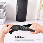 Protective TPU speaker sleeve showing rear charging port cutout alignment