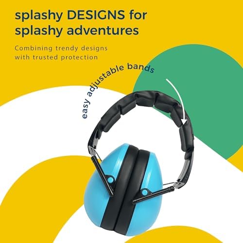 Detailed close-up of Banz Kidz Earmuffs showing high-density noise reduction foam.