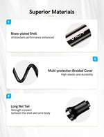 Vioy coaxial cable silver-plated core structure