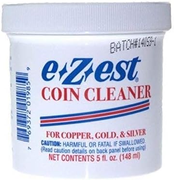 Coin dipping process using eZest liquid tarnish remover solution