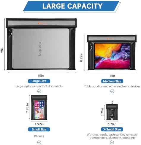 ENGPOW anti tracking phone pouch with double fold closure layout for absolute privacy