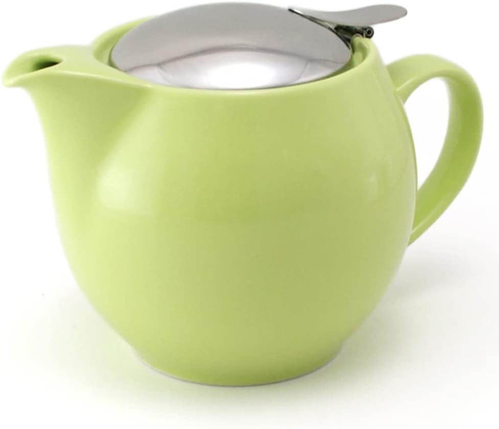 ZERO JAPAN Round Teapot 15 oz. (450 cc) with SLS Lid and Infuser Crackle Blue - Image 15