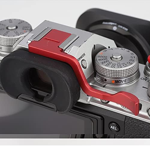 Haoge anodized red aluminum camera thumb grip for Fujifilm mirrorless series