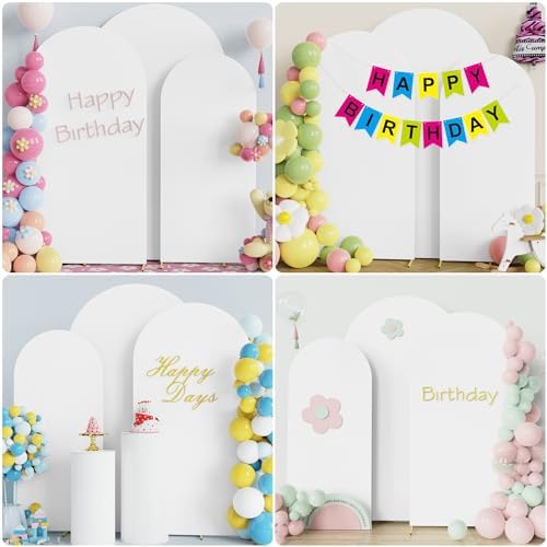 Premium elastic double sided arch backdrop cover set for elegant Indian wedding stages.