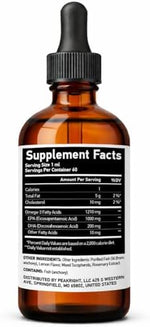 Peakright Pure EPA 1000 mg lemon flavored fish oil liquid supplement