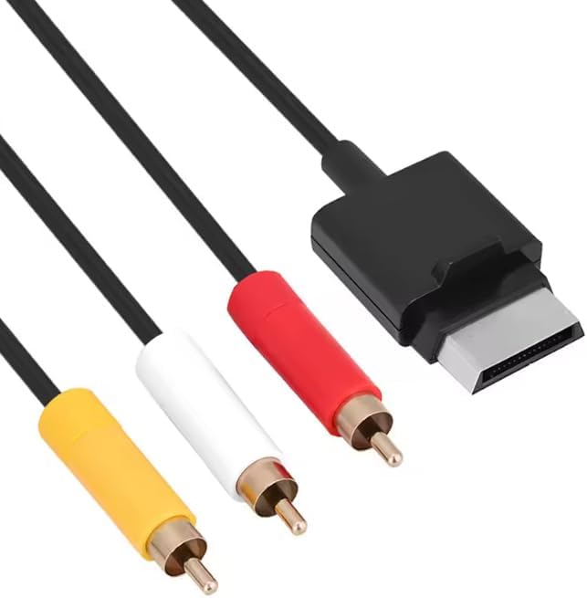 Premium grey 1.8 meter composite television connection cable close up view.