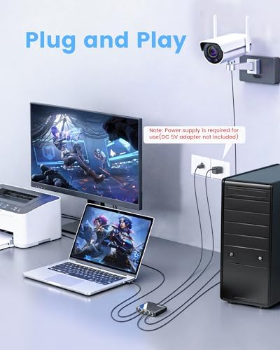 Newcare internet splitter with included 3.3ft LAN cable