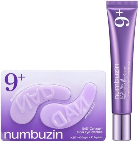 Numbuzin Number 9 NAD Plus Firm And Depuff Eye Duo front view packaging