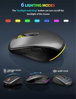 SABLUTE ultra slim wireless desktop peripherals arranged neatly next to a modern laptop setup