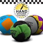 Wham-O Hacky Sack premium play ball resting on a flat surface showing round shape