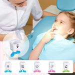 Durable plastic milk tooth storage container open
