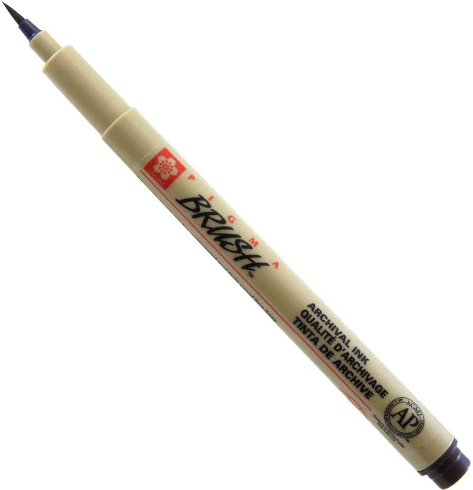 Sakura Pigma dark sepia marker flexible brush tip