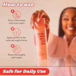 Salt.xo natural intimate cleanser with aloe and tea tree oil ingredients list.