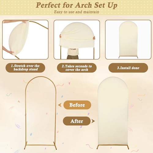 Elegant cream beige backdrop cover setup for baby shower photo booth