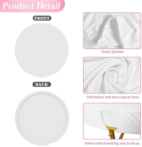 Wokceer wedding arch backdrop material showing elastic band details on reverse side
