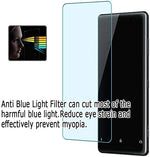 Three pack of Puccy flexible plastic protective guards highlighting blue light filtration features.