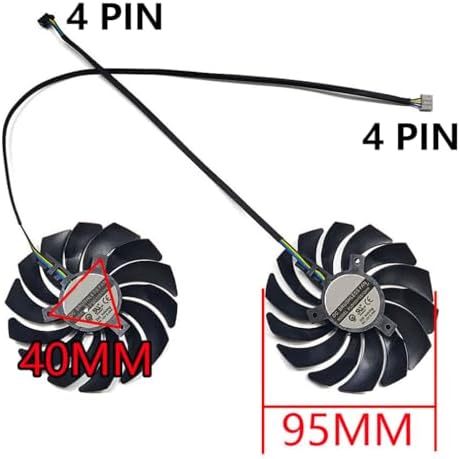 Side view displaying the slim thirteen millimeter thickness of the Rakstore desktop graphics card fan.