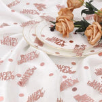 Letjolt golden confetti used as table scatter for party decoration
