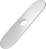 BWE 10-Inch Brushed Nickel Deck Plate, Faucet Hole Cover for 3-Hole Sink | 8" Widespread, SUS 304, Foam Gasket, Easy Installation, Racetrack Design, Universal Fit, Modern Design, Kitchen & Bathroom - Image 13