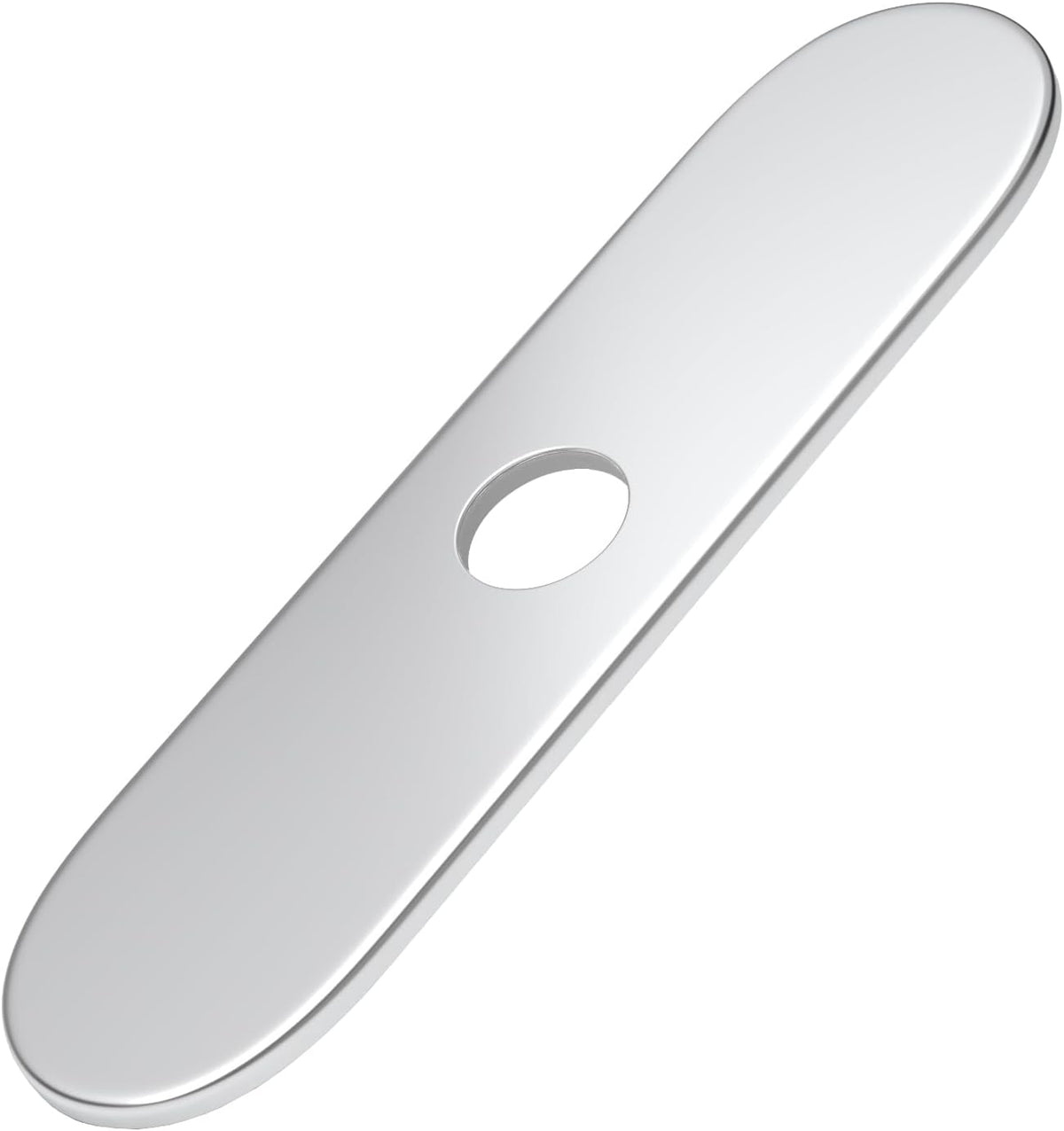BWE 10-Inch Brushed Nickel Deck Plate, Faucet Hole Cover for 3-Hole Sink | 8" Widespread, SUS 304, Foam Gasket, Easy Installation, Racetrack Design, Universal Fit, Modern Design, Kitchen & Bathroom - Image 13