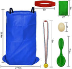 Potato Sack Race Bags - 32PCS Outdoor Games Sack Race Bags for Adults and Kids,3 Legged Race Bands,Egg Spoon Relay Race,Bean Bag Toss,Party Games for Kids,Field Day Games for Adults - Image 6