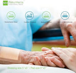Multi layer diagram of the hypocellular foam pad designed for pressure sore cushioning.