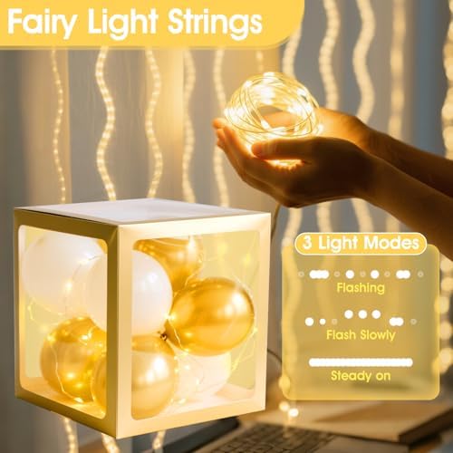 Four piece gold transparent balloon blocks stacked vertically spelling baby for party backdrop