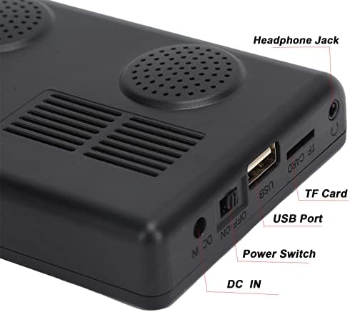 Ciciglow small screen digital TV showing the memory card slot and rear casing design.