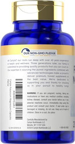 Authentic USA imported Carlyle Potassium Magnesium capsules bottle showing non-GMO gluten free seals