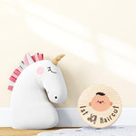 Azbuk branded baby memory box on nursery shelf