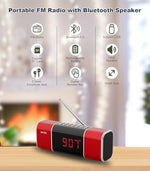 Side view of Semier Bluetooth speaker with USB and SD card ports