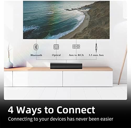 Compact remote control for Bluedee cinematic soundbar