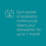 Probiotic dishwasher cleaner liquid packet details
