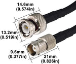 Side profile of Boobrie 16.4ft low loss extension cable